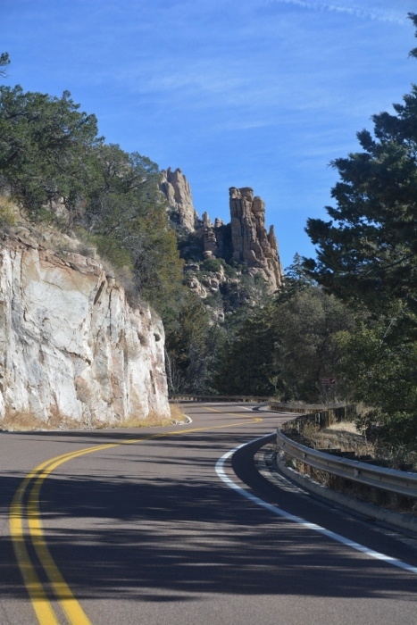 rock formations along the drive